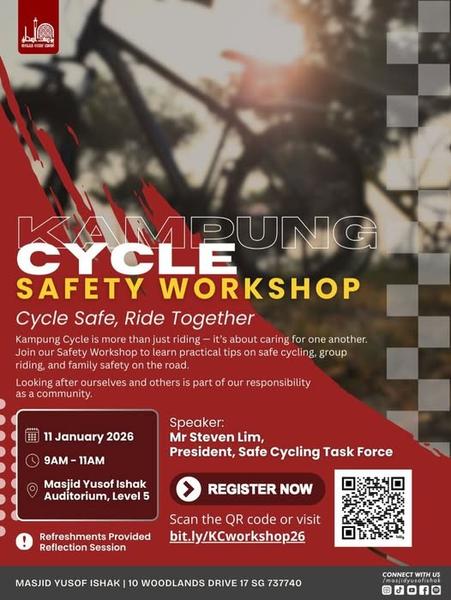 Kampung Cycle Safety Workshop: Cycle Safe, Ride Together