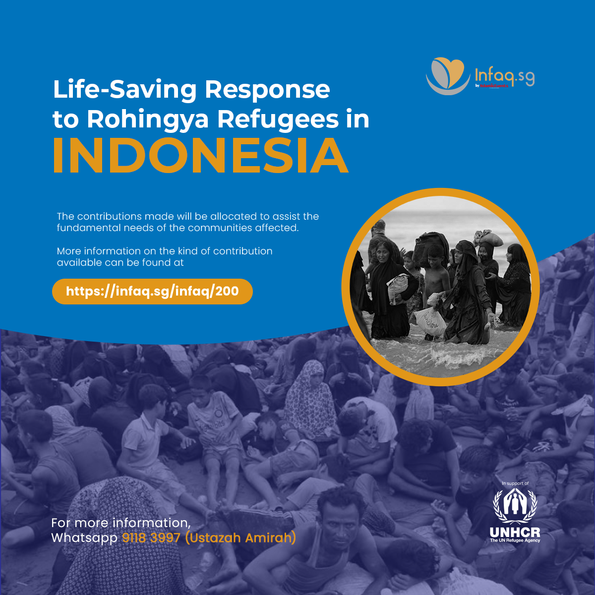 LIFE-SAVING RESPONSE TO ROHINGYA REFUGEES IN INDONESIA