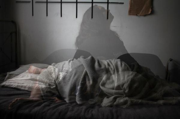 gloomy sleepless image