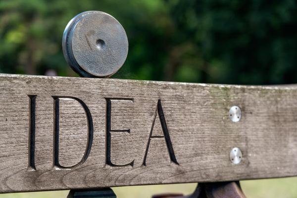 Wooden Idea Sign