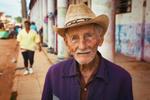 Man in a cowboy hat.
