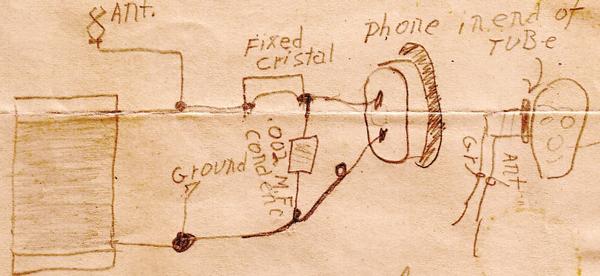 Bob's pocket radio schematic (c. 1937)