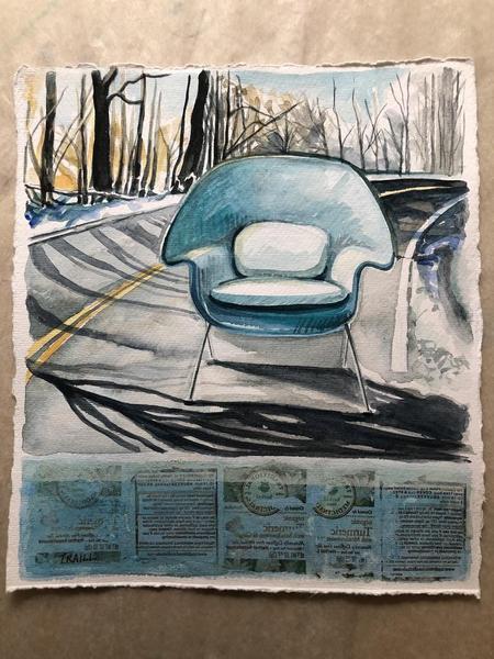 A Seat in the Snow, Unframed