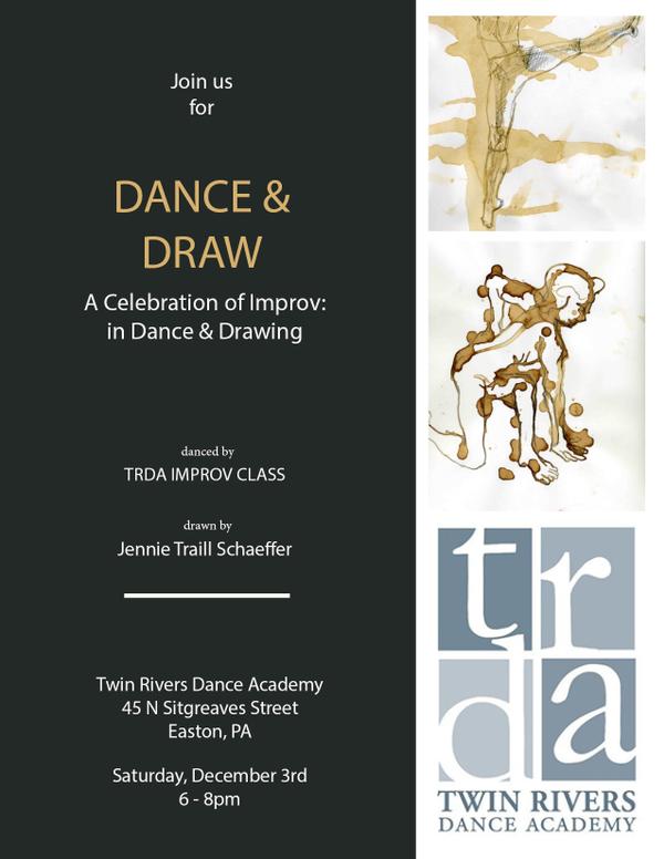 Dance & Draw at Twin Rivers Dance Academy in Easton, PA