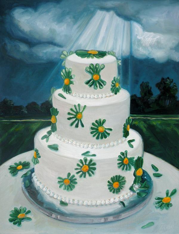 Wedding Cake Portrait by Jennie 