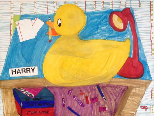 Harry at Work by 5th grade student, A.A.