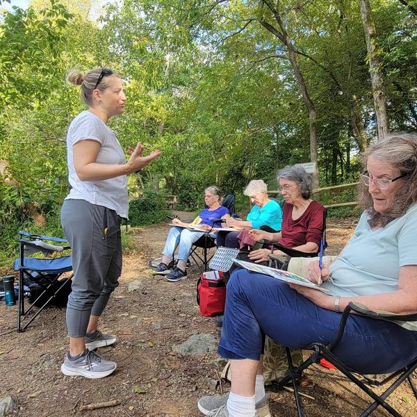 Jennie Teaching at West Point on the Eno