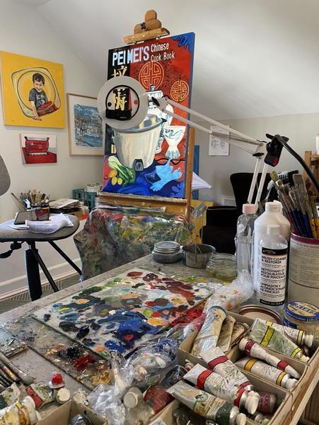 Studio Shot of Painting