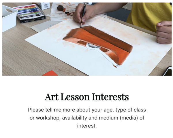 Art Lesson or Workshop Survey