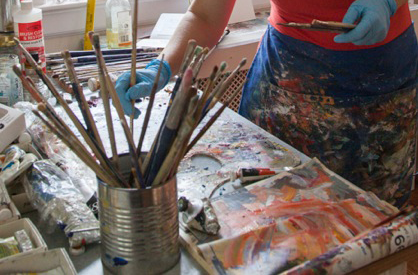 Jennie in her Studio