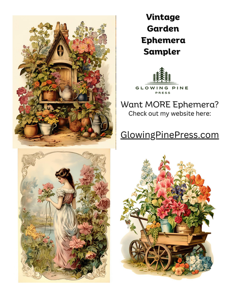 Vintage Garden Ephemera Sampler