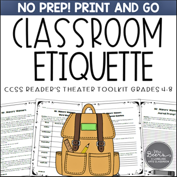 Classroom Etiquette Reader's Theater
