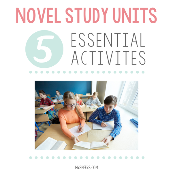 ELA novel study unit activities