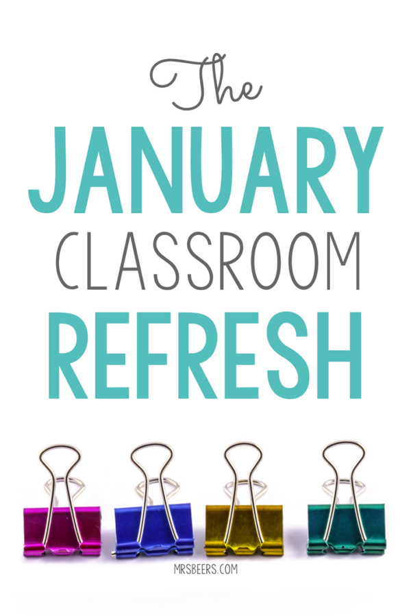 Middle school classroom refresh ideas.