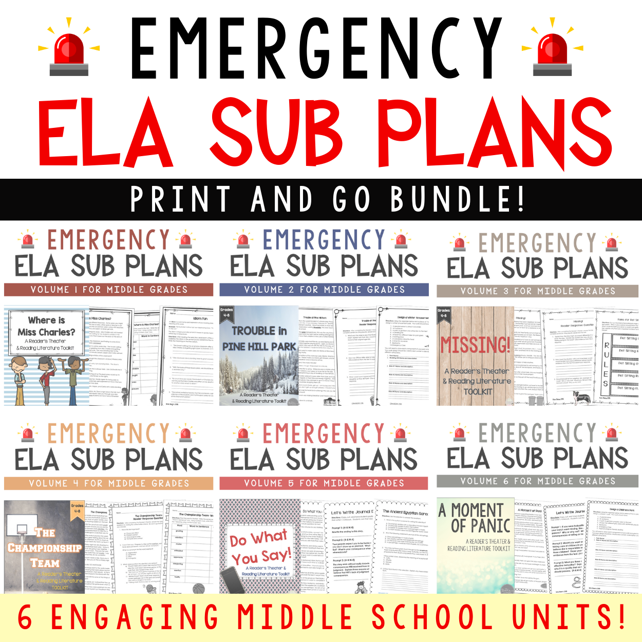 ELA Sub Plans