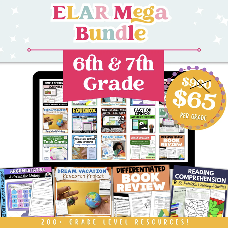 ELA Resources Bundle Sale