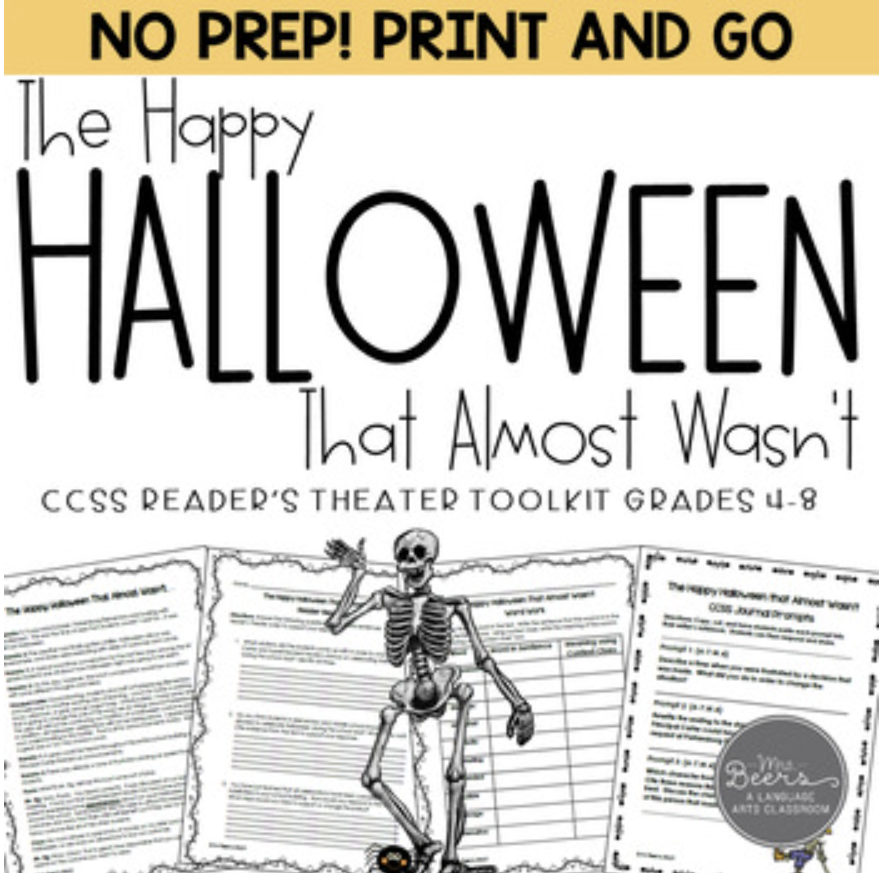 Halloween Reader's Theater & Reading Literature Toolkit for Grades 4-8