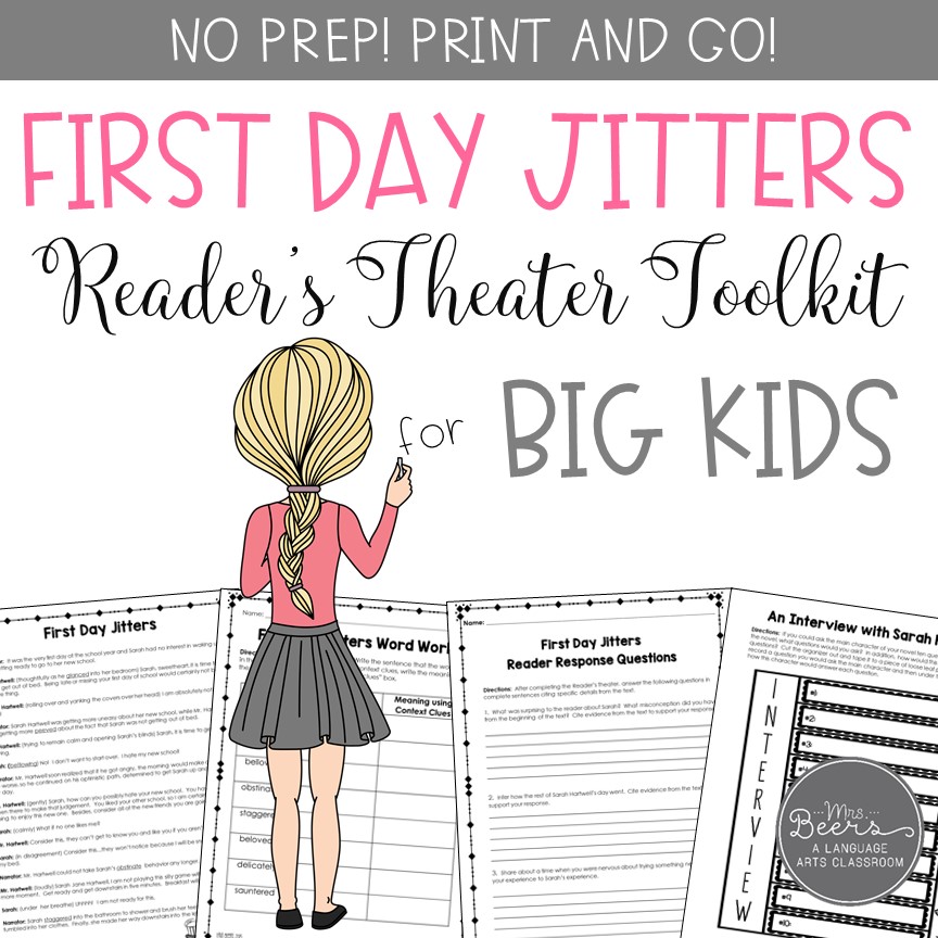 Back to School First Day Jitters Reader's Theater
