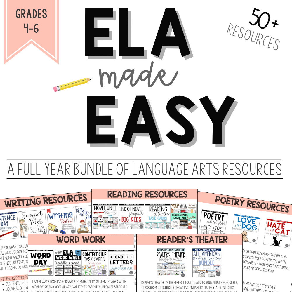 ELA Sub Plans