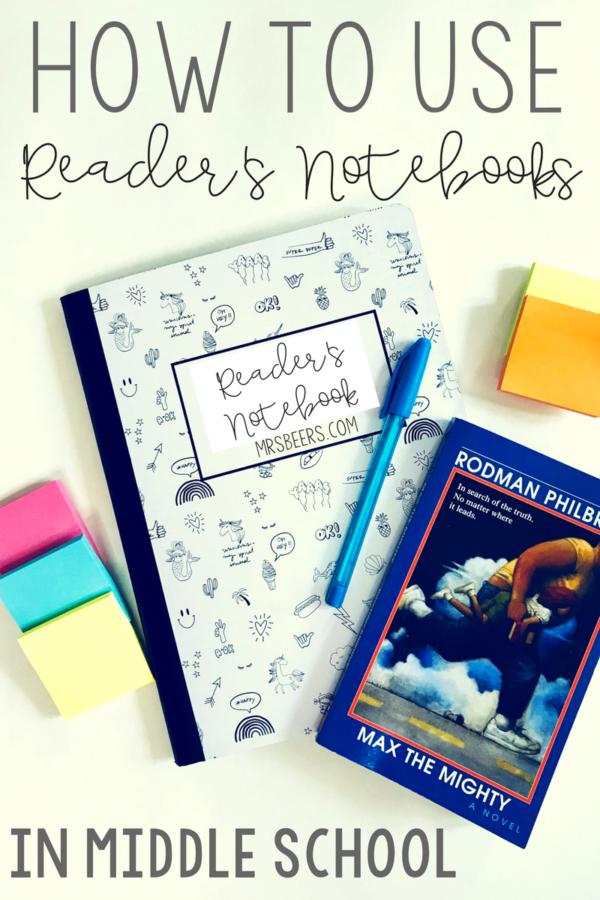 Reader's notebook for middle school