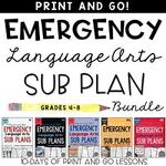 ela sub plans bundle