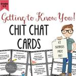 TPT Back to School Chit Chat Cards