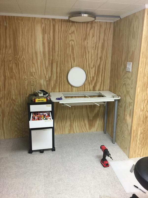 Leah's new sewing space