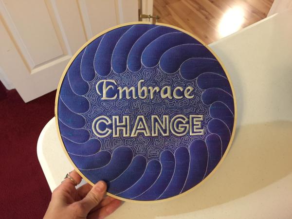 Word of the Year Hoop Quilt