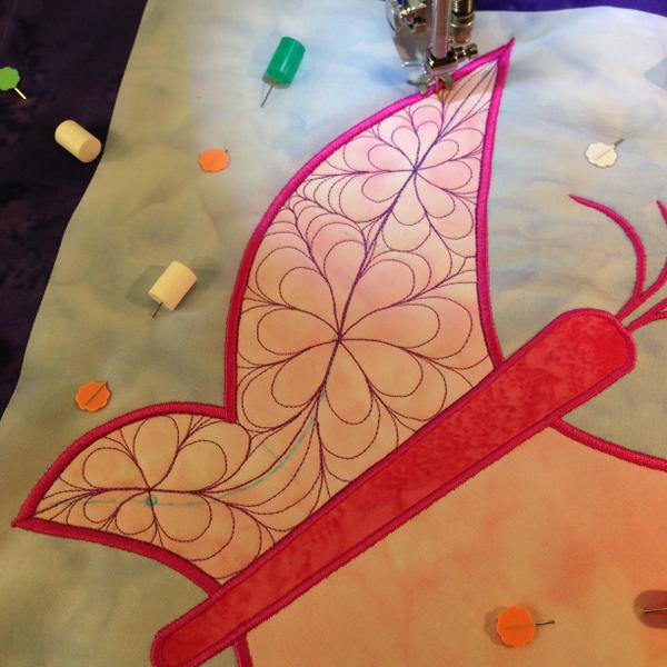 Amazing Daisies free motion quilting design