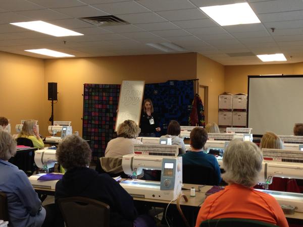 Leah teaching at MQX