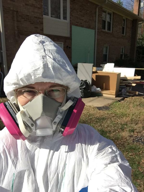 Leah dressed for demo