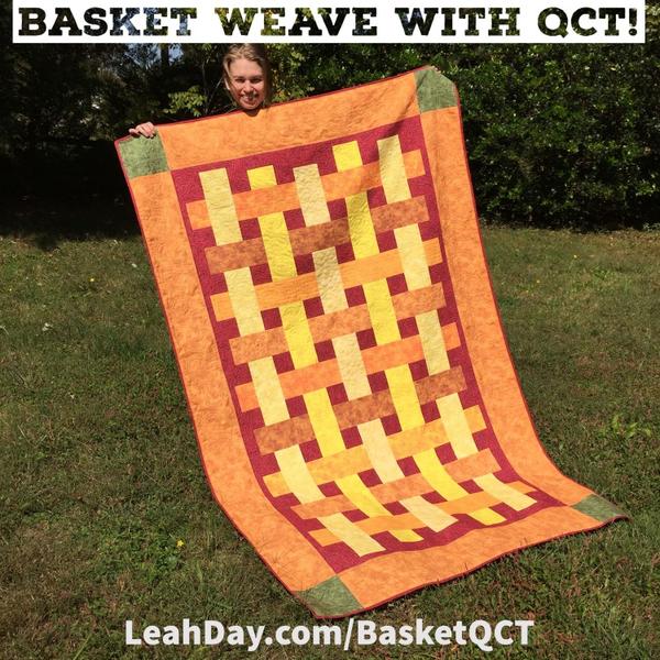 Basket Weave Fall Quilt along