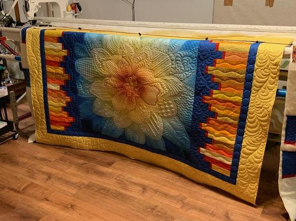 Dream Big poppy quilt