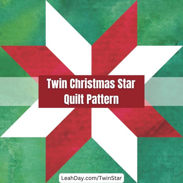 Twin Christmas Stars Quilt Pattern