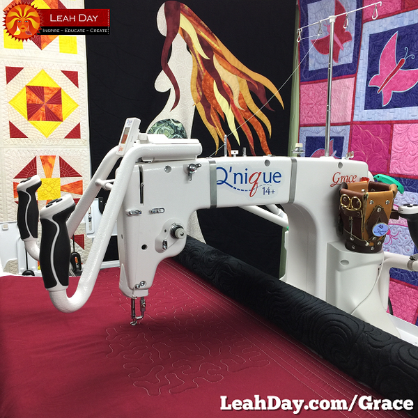 Grace Qnique on a frame