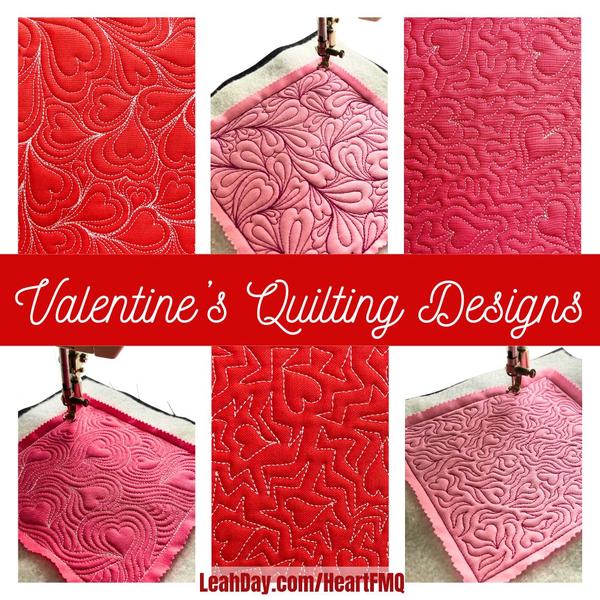 Machine Quilting Heart Designs