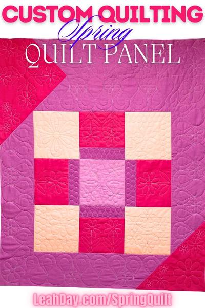 Custom Quilting Spring Quilt Panel