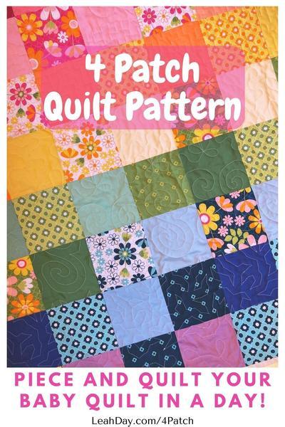 4 Patch Baby Quilt Pattern