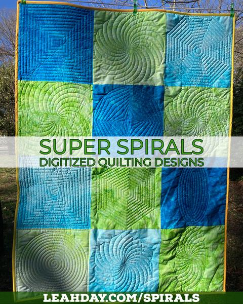 Super Spirals Digitized Quilting Designs