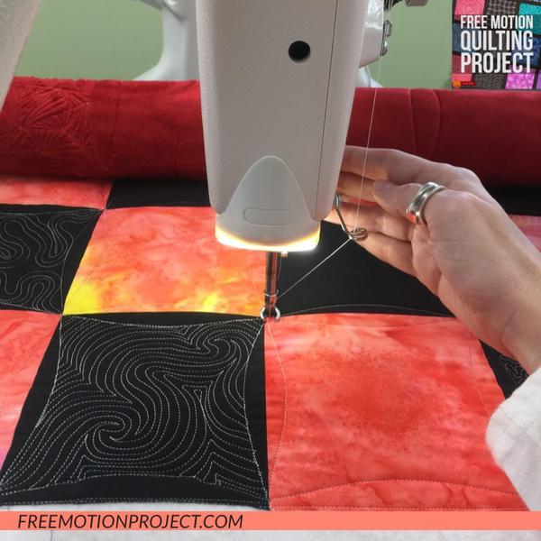 Echo Quilting on a Longarm