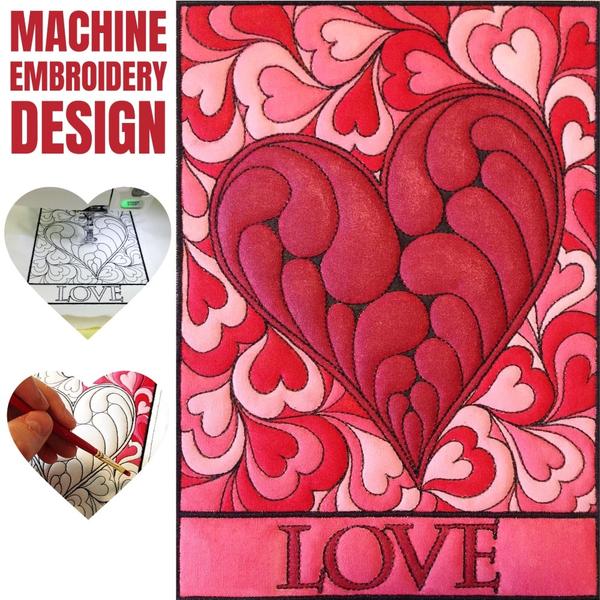 Love Stitch and Paint Embroidery