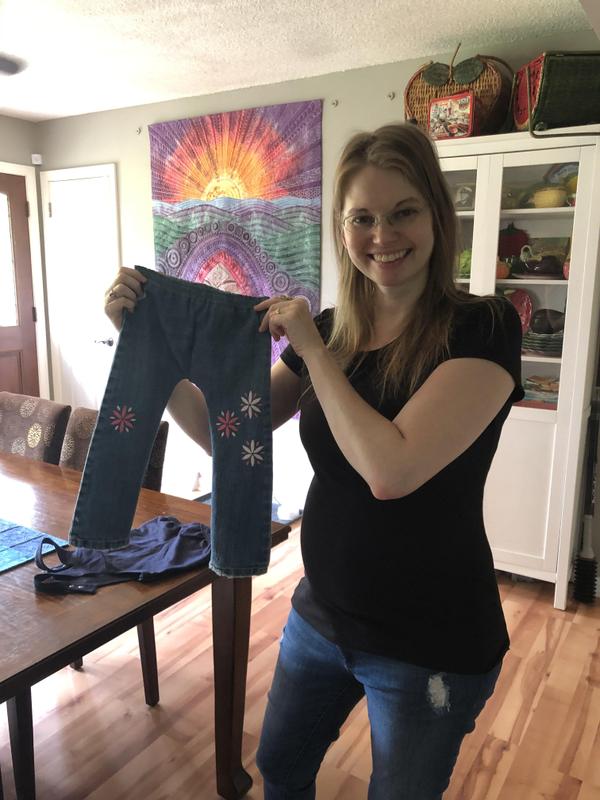 Leah sews baby pants