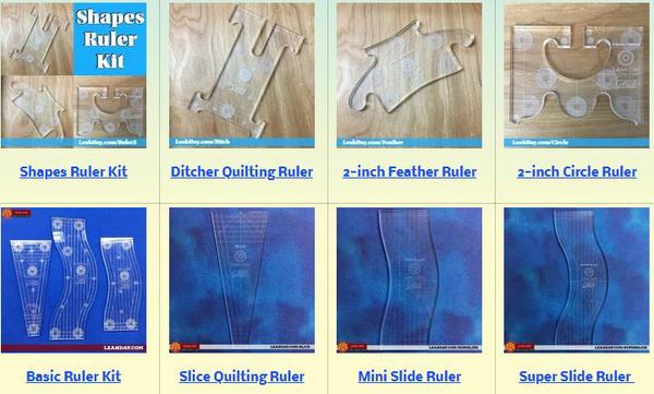 Quilting rulers by Leah Day