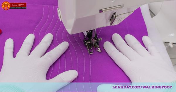 How to quilt Curving Lines