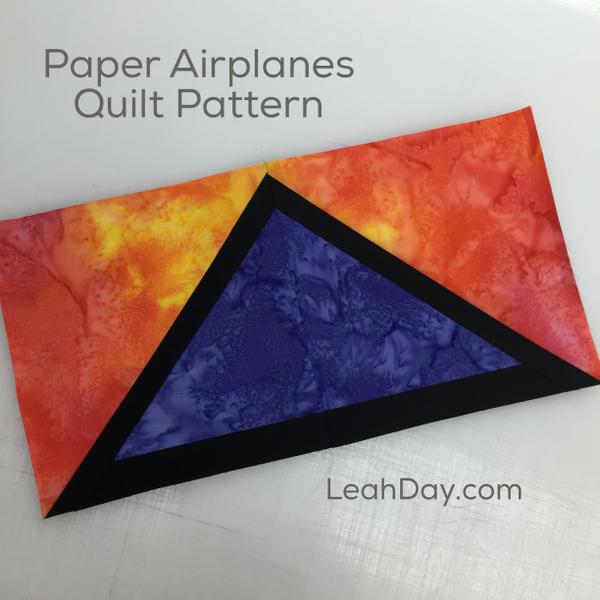 Paper Airplanes Quilt Block