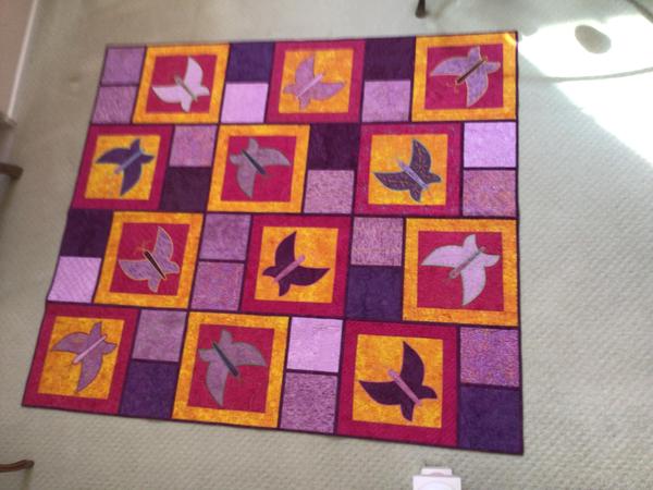 Dancing Butterfly applique quilt