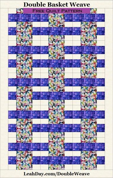Double Basket Weave Quilt Pattern