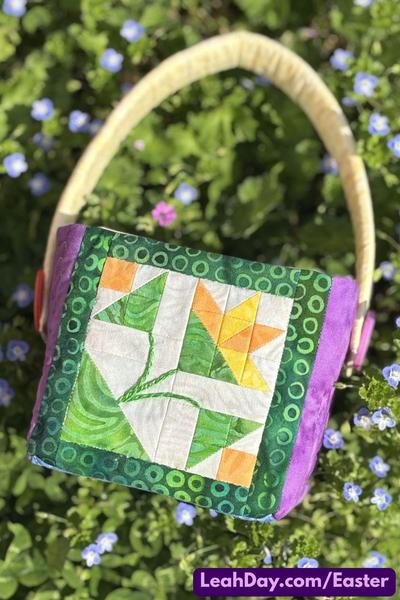 Easter Basket Mini Quilt Block Pattern