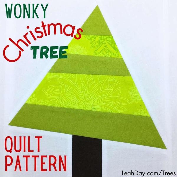 Wonky Christmas Tree Quilt Pattern