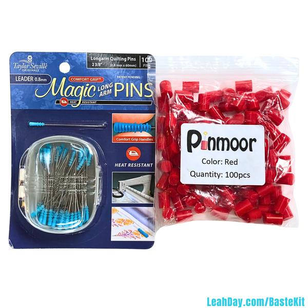 Quilt Basting Kit with Pinmoors and Magic Pins